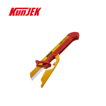 昆杰 K489-002 双色可换式直刃电缆刀 58×155mm（单位：把）