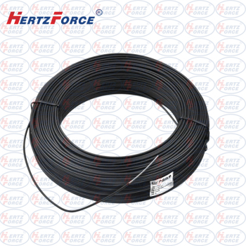Hertzforce 电力电缆包塑铁扎丝 黑色扎线 HF-CKW-1MM 50米/卷（单位：卷） HF-CKW-1MM