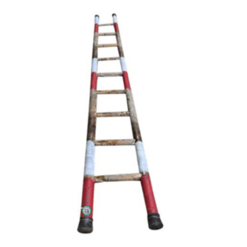 特立泰品 竹梯 含梯套 ZT-12 3.5米 9级 喷红白荧光漆
