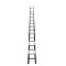 特立泰品 竹梯 含梯套 ZT-14 5.7米 15级 喷红白荧光漆