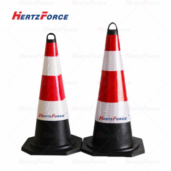 Hertzforce 反光橡胶路锥 HF-CQY7536 70*34cm (红白) （单位：个） HF-CQY7536
