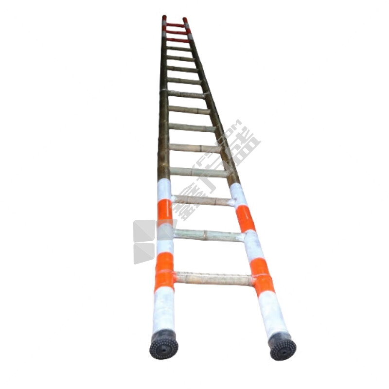 欢枫 竹梯 含竹梯头 脚套 铁线加强筋 15步 HF-B3C1-YT39 长4.5米 （单位:架） HF-B3C1-YT39